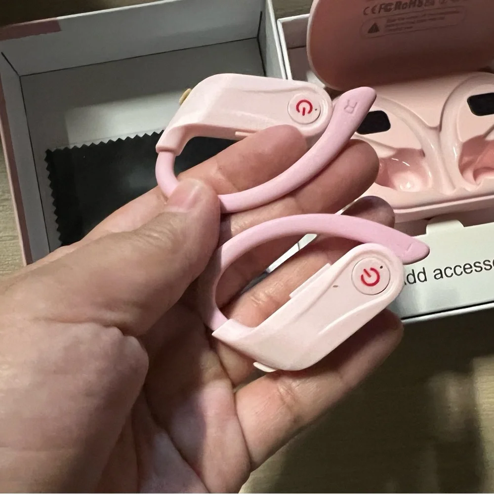 Pink Wireless Earbuds